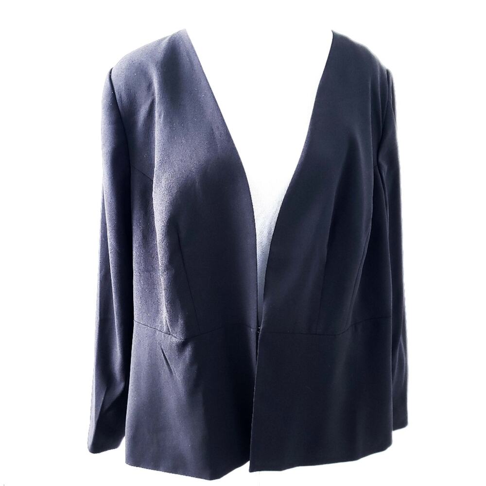 Eloquii Blazer Career Work Size 18 Black Lined Career Academia